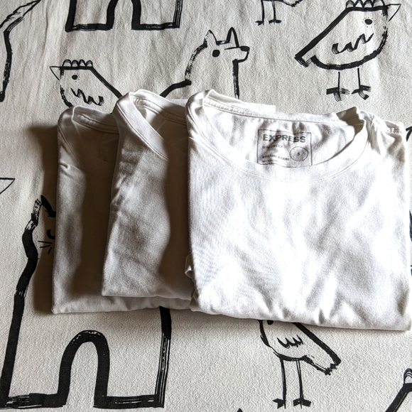Bundle of three small Express men's slim stretch t-shirts. - Picture 1 of 1